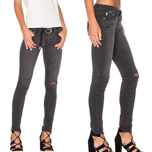 AG Adriano Goldschmied The Legging Ankle Jeans Size 30/10 Gray Jeggings New NWT - Picture 7 of 7